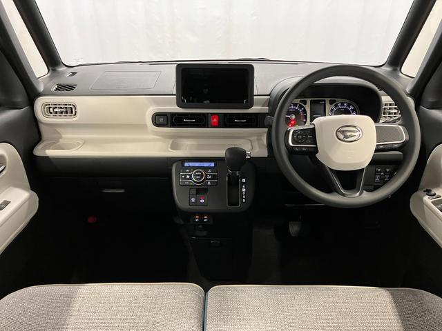 ムーヴキャンバスストライプスＧ元展示車　届出済未使用車　禁煙車　電動パーキングブレーキ　スマートキー　衝突被害軽減システム　車線逸脱警報　プッシュスタート　両側パワースライドドア　シートヒーター　ＬＥＤヘッドランプ　ベンチシート（長崎県）の中古車
