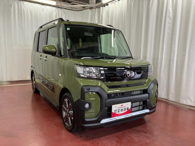 タントファンクロスターボリミテッド元展示車 届出済未使用車 1オーナー ターボ車 ETC アダプティブクルーズコントロール 禁煙車 Bluetooth対応 衝突軽減システム LEDヘッドライト シートヒーター 両側電動スライドドア(長崎県)の中古車