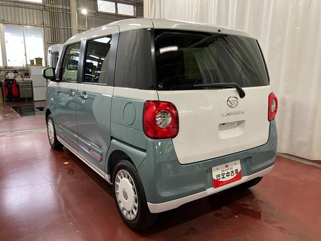 ムーヴキャンバスストライプスG元展示車 届出済未使用車 禁煙車 電動パーキングブレーキ シートヒーター スマートキー 衝突被害軽減システム 車線逸脱警報 プッシュスタート 両側電動スライドドア LEDヘッドランプ ベンチシート(長崎県)の中古車