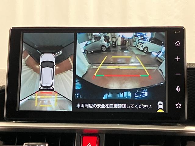 ロッキープレミアムG HEV下取車 パノラマカメラ 前後ドラレコ 9インチディスプレイオーディオ アダプティブクルーズコントロール ブルートゥース ETC オートライト オートマチックハイビーム 衝突被害軽減システム USB(長崎県)の中古車