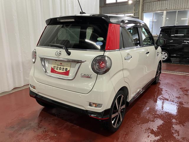 キャスト 中古車 スポーツＳＡＩＩ下取車　ＥＴＣ　運転席シートヒーター　スマートキー　パドルシフト　オートライト　電動格納ミラー　ＬＥＤヘッドランプ　衝突被害軽減システム　アイドリングストップ　プッシュスタート　助手席エアバック