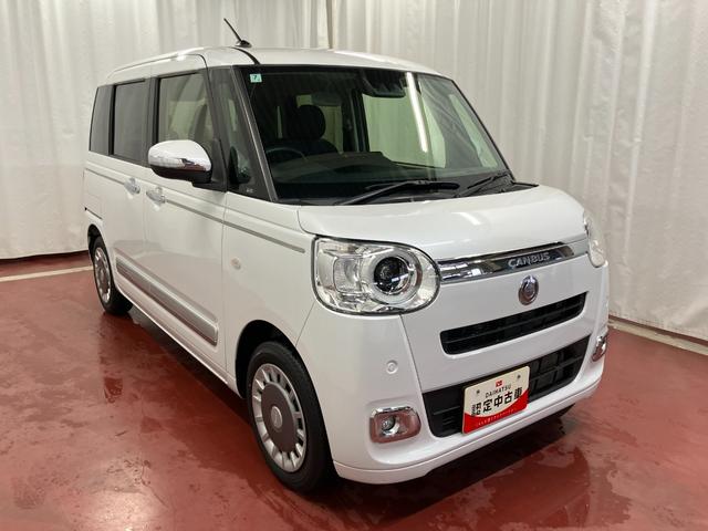 ムーヴキャンバスセオリーGターボ元試乗車 ターボ 1オーナー アダプティブクルーズコントロール 両側電動スライドドア 電動パーキングブレーキ シートヒーター アイドリングストップ LEDヘッドランプ オートライト 衝突安全ボディ(長崎県)の中古車