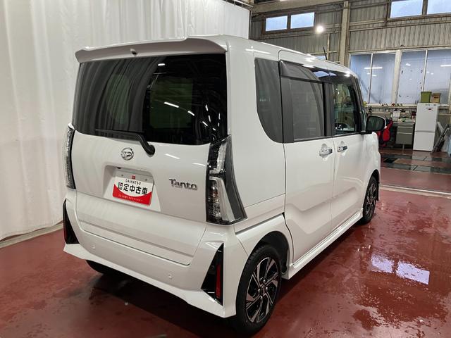 タント 中古車 カスタムＸリミテッド元展示車　届出済未使用車　禁煙車　アダプティブクルーズコントロール　ナビ　前後ドライブレコーダー　バックカメラ　シートヒーター　ＥＴＣ　衝突安全ボディ　衝突被害軽減システム　レーンキープアシスト