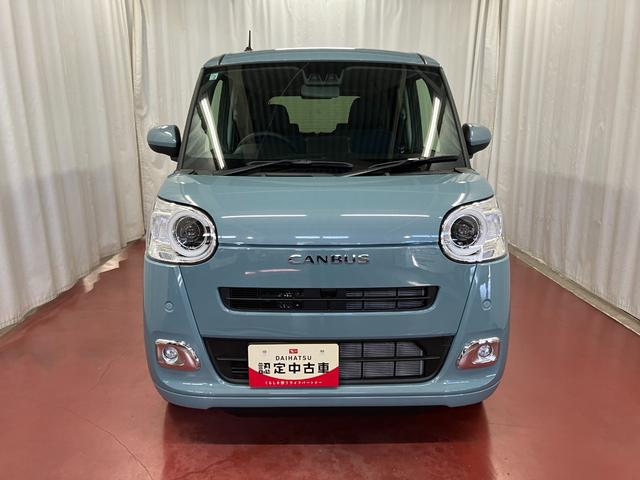 ムーヴキャンバスセオリーG元展示車 届出済未使用車 1オーナー 禁煙車 電動パーキングブレーキ 両側電動スライドドア シートヒーター 電動格納ミラー 衝突安全ボディ レーンアシスト オートライト スマートキー プッシュスタート(長崎県)の中古車