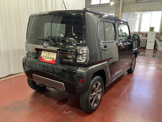 タフト 中古車 Ｇ　ダーククロムベンチャー元試乗車　アダプティブクルーズコントロール　シートヒーター　盗難防止システム　衝突被害軽減システム　衝突安全ボディ　電動格納ミラー　レーンキープアシスト　ＬＥＤヘッドライト　アイドリングストップ