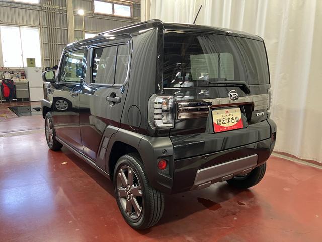 タフトG ダーククロムベンチャー元試乗車 アダプティブクルーズコントロール シートヒーター 盗難防止システム 衝突被害軽減システム 衝突安全ボディ 電動格納ミラー レーンキープアシスト LEDヘッドライト アイドリングストップ(長崎県)の中古車