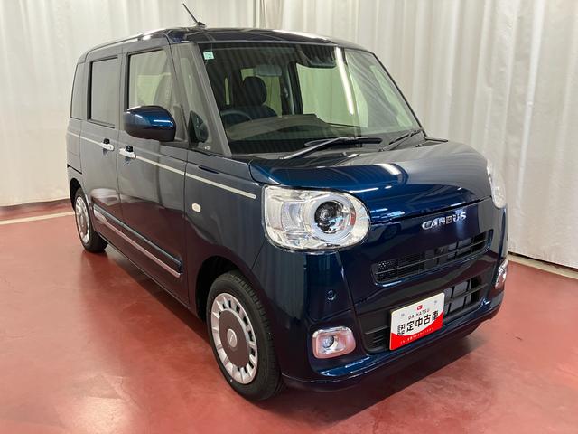 ムーヴキャンバス 中古車 セオリーＧ元展示車　届済未使用車　ワンオーナー　禁煙車　電動パーキングブレーキ　両側電動スライドドア　シートヒーター　電動格納ミラー　衝突安全ボディ　レーンアシスト　オートライト　スマートキー　プッシュスタート