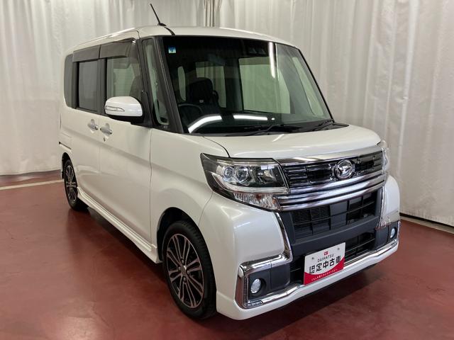 タントカスタムRS トップエディションSAIII下取車 ターボ ディスプレイオーディオ バックカメラ ETC 両側電動スライドドア アイドリングストップ 運転席シートヒーター LEDヘッドランプ 衝突被害軽減システム オートマチックハイビーム(長崎県)の中古車