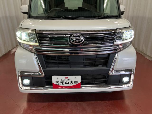 タントカスタムRS トップエディションSAIII下取車 ターボ ディスプレイオーディオ バックカメラ ETC 両側電動スライドドア アイドリングストップ 運転席シートヒーター LEDヘッドランプ 衝突被害軽減システム オートマチックハイビーム(長崎県)の中古車