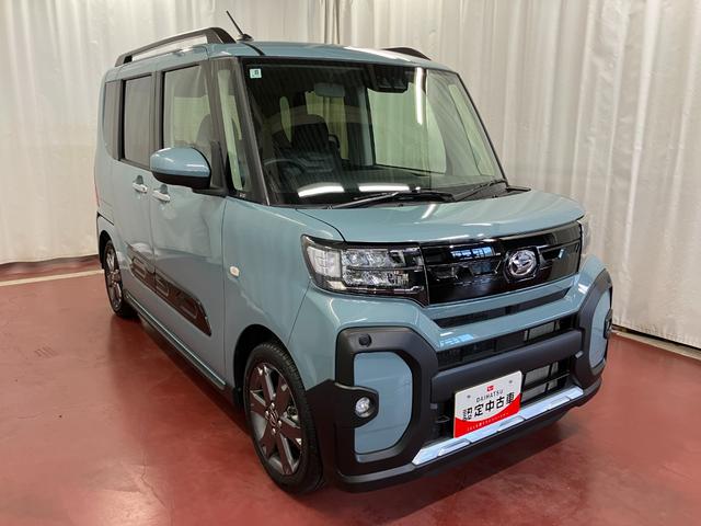 タントファンクロスターボリミテッド元試乗車 ターボ 9インチディスプレイオーディオ バックカメラ ETC 両側電動スライドドア フルセグTV AM/FMラジオ スマートキー 衝突被害軽減システム 衝突安全ボディ レーンキープアシスト(長崎県)の中古車