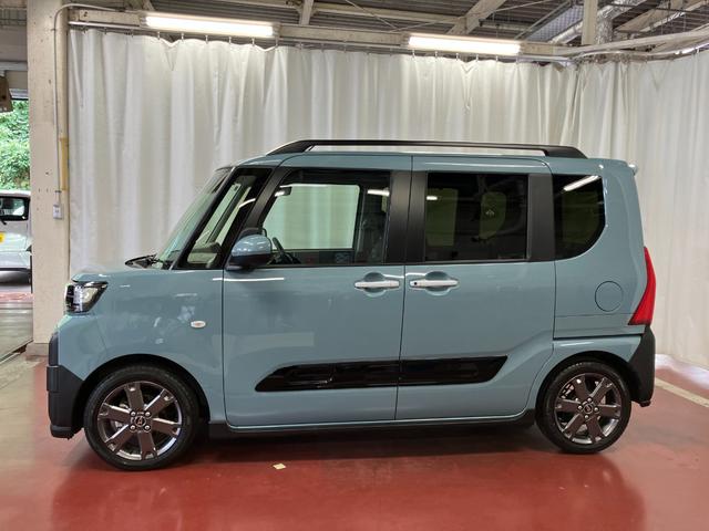 タントファンクロスターボリミテッド元試乗車 ターボ 9インチディスプレイオーディオ バックカメラ ETC 両側電動スライドドア フルセグTV AM/FMラジオ スマートキー 衝突被害軽減システム 衝突安全ボディ レーンキープアシスト(長崎県)の中古車