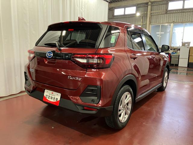 ロッキーX HEV下取車 電動パーキングブレーキ オートライト スマートキー オートマチックハイビーム 運転席/助手席エアバック 電格ミラー 横滑り防止装置 衝突安全ボディ 衝突被害軽減システム レーンキープアシスト(長崎県)の中古車