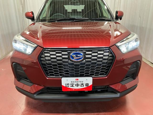 ロッキーＸ　ＨＥＶ下取車　電動パーキングブレーキ　オートライト　スマートキー　オートマチックハイビーム　運転席／助手席エアバック　電格ミラー　横滑り防止装置　衝突安全ボディ　衝突被害軽減システム　レーンキープアシスト（長崎県）の中古車