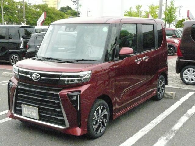 タントカスタムＸアルミホイール　セキュリティアラーム　スモークガラス　走行距離３ｋｍ（福岡県）の中古車