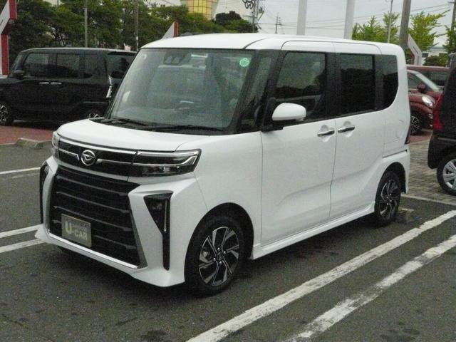 タントカスタムＸアルミホイール　セキュリティアラーム　スモークガラス　走行距離４ｋｍ（福岡県）の中古車