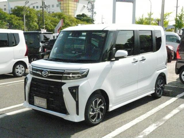 タントカスタムＸアルミホイール　セキュリティアラーム　スモークガラス　キーフリーシステム　走行距離４ｋｍ（福岡県）の中古車