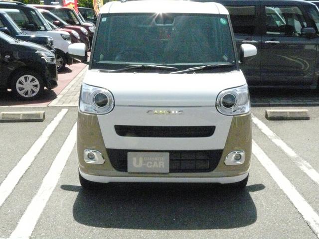 ムーヴキャンバスストライプスＧセキュリティアラーム　スモークガラス　キーフリーシステム　走行距離２ｋｍ（福岡県）の中古車