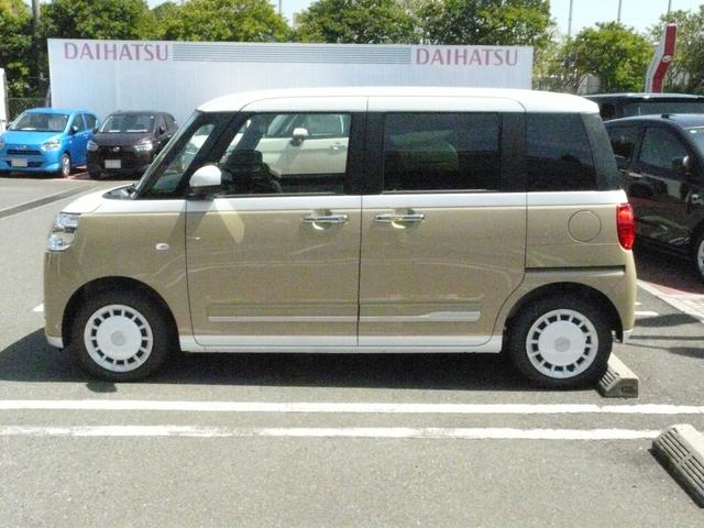 ムーヴキャンバスストライプスＧセキュリティアラーム　スモークガラス　キーフリーシステム　走行距離２ｋｍ（福岡県）の中古車