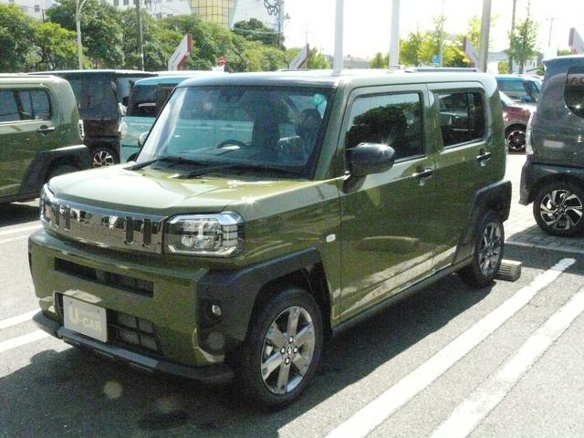 タフトＧ　ダーククロムベンチャーアルミホイール　セキュリティアラーム　スモークガラス　キーフリーシステム（福岡県）の中古車