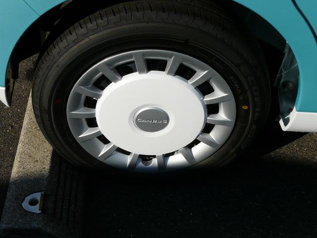 ムーヴキャンバスストライプスGキーフリーシステム スモークガラス セキュリティアラーム 走行距離1km(福岡県)の中古車