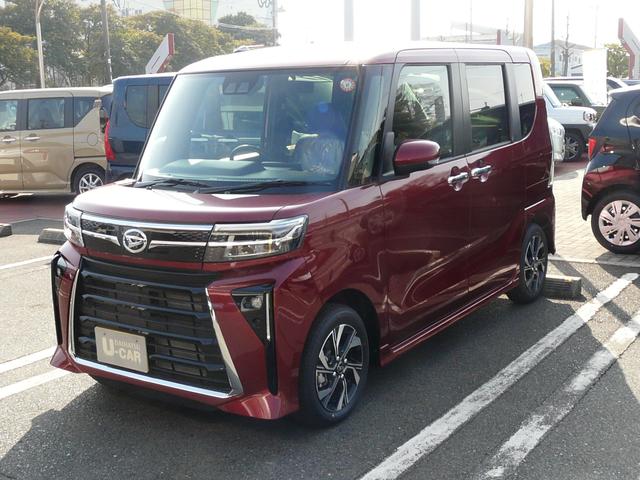 タントカスタムＸアルミホイール　セキュリティアラーム　スモークガラス　キーフリーシステム　走行距離４ｋｍ（福岡県）の中古車