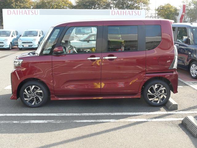 タントカスタムＸアルミホイール　セキュリティアラーム　スモークガラス　キーフリーシステム　走行距離４ｋｍ（福岡県）の中古車