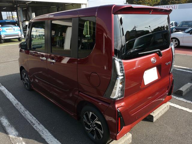 タントカスタムＸアルミホイール　セキュリティアラーム　スモークガラス　キーフリーシステム　走行距離４ｋｍ（福岡県）の中古車