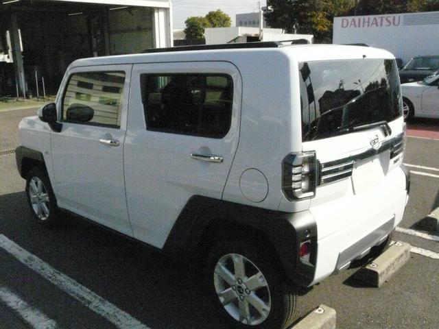 タフトGターボ クロムベンチャーキーフリーシステム セキュリティアラーム スモークガラス アルミホイール 走行距離46km(福岡県)の中古車