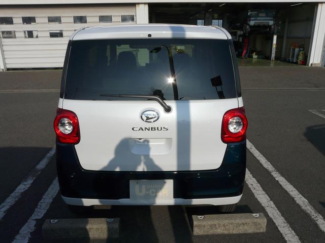 ムーヴキャンバスストライプスＧターボスモークガラス　セキュリティアラーム　キーフリーシステム　走行距離３０ｋｍ（福岡県）の中古車