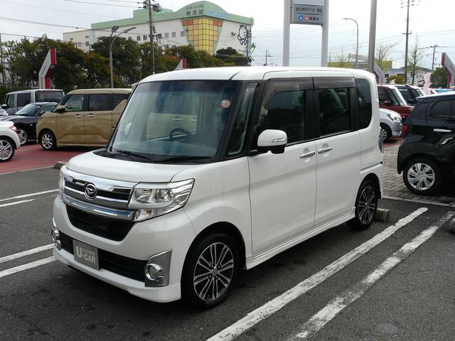 タントカスタムＲＳ　トップエディションＳＡアルミホイール　セキュリティアラーム　スモークガラス　走行距離１２４．２７９ｋｍ（福岡県）の中古車