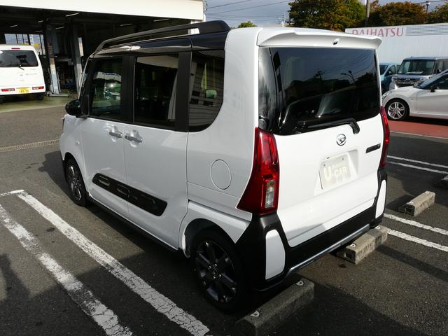 タントファンクロスターボターボ車　アルミホイール　セキュリティアラーム　スモークガラス　キーフリーシステム　走行距離１９ｋｍ（福岡県）の中古車