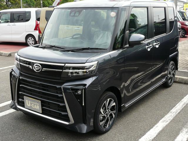 タントカスタムＸリミテッドアルミホイール　セキュリティアラーム　スモークガラス　キーフリーシステム　走行距離４ｋｍ（福岡県）の中古車