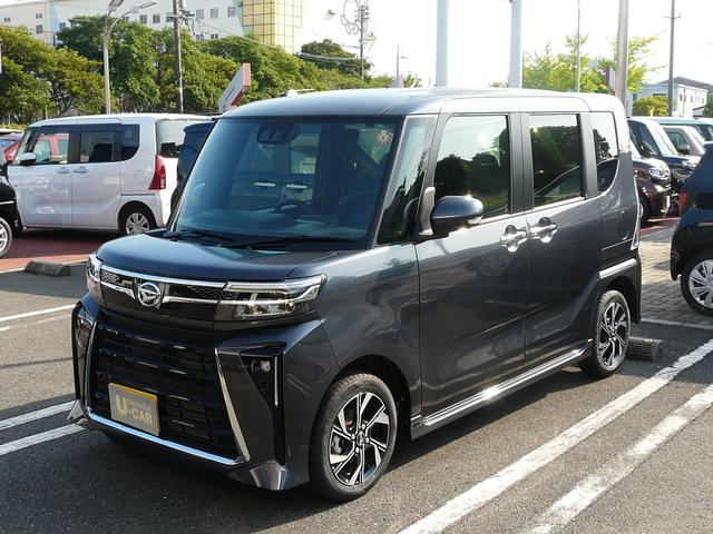 タントカスタムＸアルミホイール　キーフリーシステム　セキュリティアラーム　スモークガラス　走行距離１．４８９ｋｍ（福岡県）の中古車