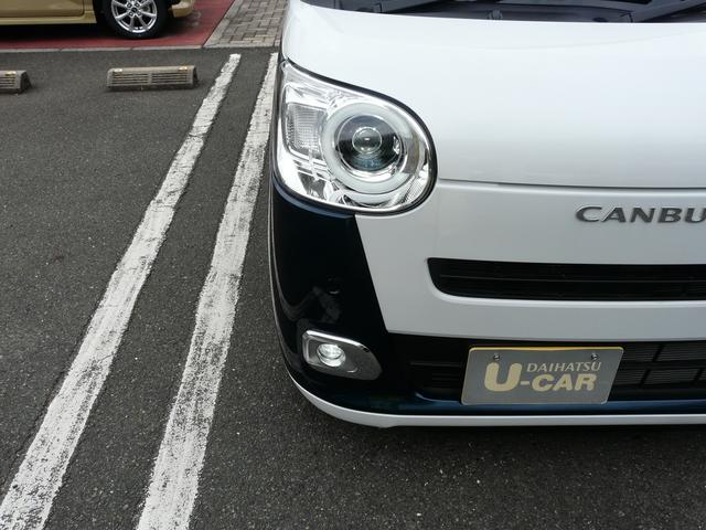 ムーヴキャンバスストライプスGターボセキュリティアラーム スモークガラス キーフリーシステム 走行距離23km(福岡県)の中古車