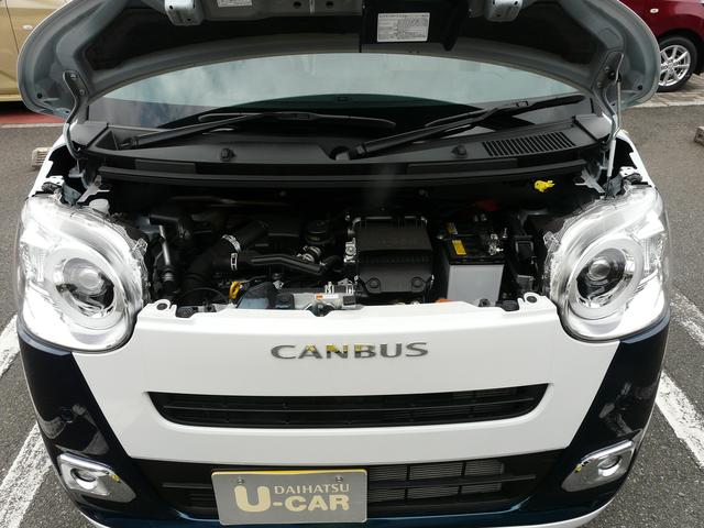 ムーヴキャンバスストライプスGターボセキュリティアラーム スモークガラス キーフリーシステム 走行距離23km(福岡県)の中古車