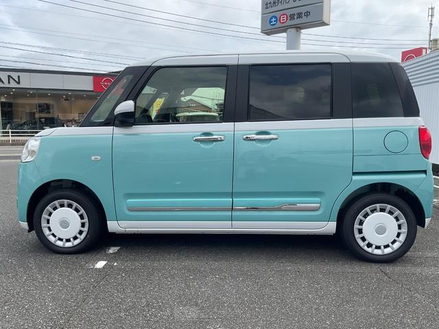 ムーヴキャンバスストライプスＧキーフリー・両側パワースライド・衝突回避支援機能（福岡県）の中古車