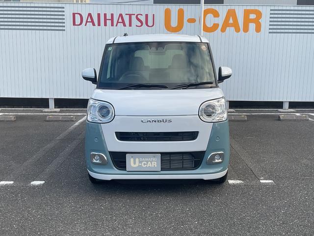 ムーヴキャンバスストライプスＧターボキーフリー・電動バーキングブレーキ・衝突回避支援機能（福岡県）の中古車