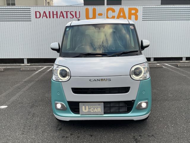 ムーヴキャンバスストライプスG衝突回避支援機能 電動パーキングブレーキ キーフリー 両側パワースライドドア(福岡県)の中古車