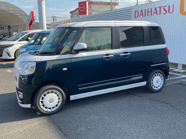 ムーヴキャンバスストライプスＧ衝突回避支援機能　両側パワースライドドア　電動パーキングブレーキ　キーフリー（福岡県）の中古車