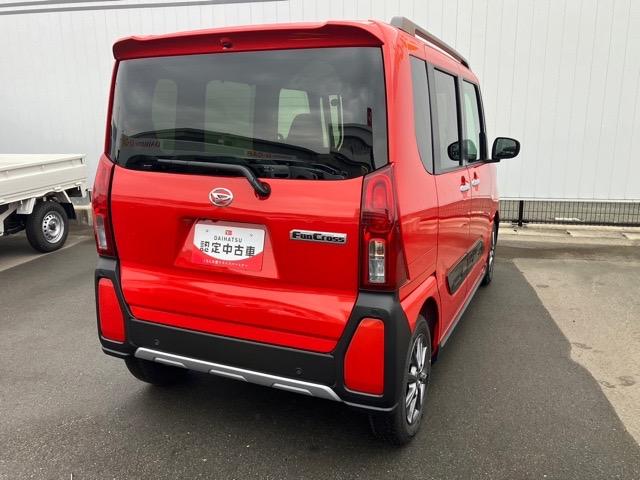 タントファンクロス両側電動スライドドア・プッシュボタンスタート・ステアリングスイッチ・オートエアコン・キーフリーシステム・シートヒーター・バックカメラ対応・アルミホイール・パワーウィンドウ（佐賀県）の中古車