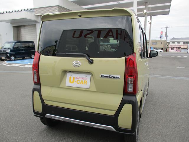 タントファンクロスターボ両側パワースライドドア　キーフリー　電動パーキングブレーキ　１０９ｋｍ（福岡県）の中古車