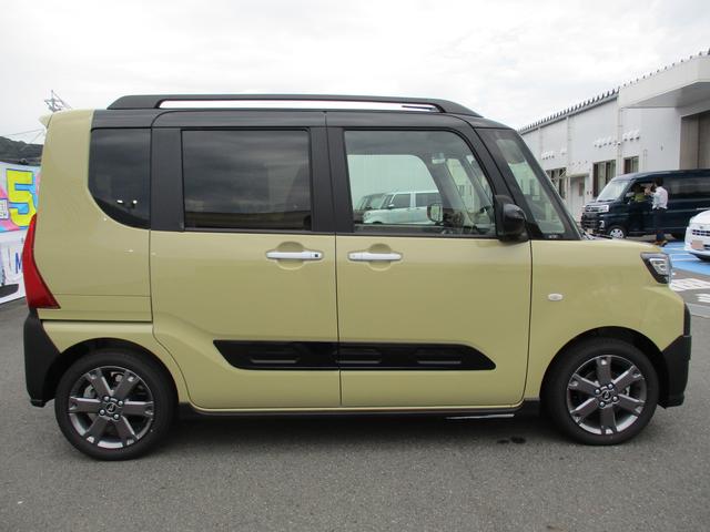 タントファンクロスターボ両側パワースライドドア　キーフリー　電動パーキングブレーキ　１０９ｋｍ（福岡県）の中古車
