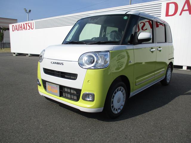 ムーヴキャンバスストライプスＧＲ６年式　届出済み未使用車　キーフリー　両側パワースライドドア　２ｋｍ（福岡県）の中古車