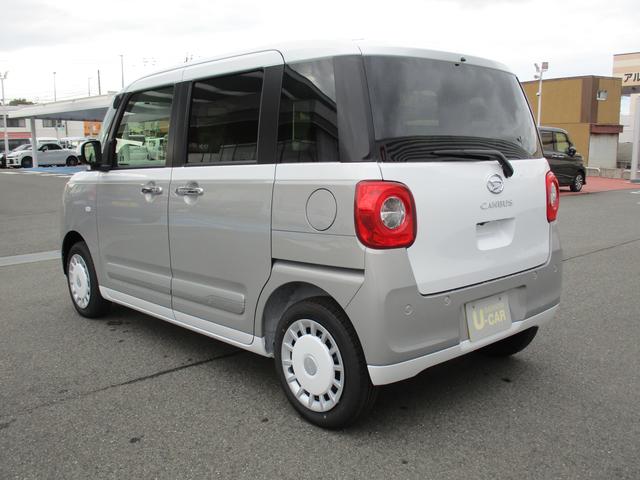 ムーヴキャンバスストライプスＧＲ７年式　届け出済み未使用車　キーフリー　１ｋｍ（福岡県）の中古車