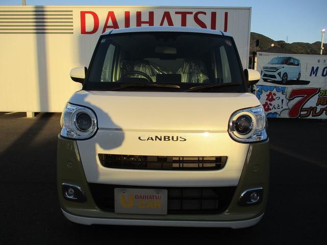 ムーヴキャンバスストライプスＧＲ７年式　届出済み未使用車　キーフリー　６ｋｍ（福岡県）の中古車