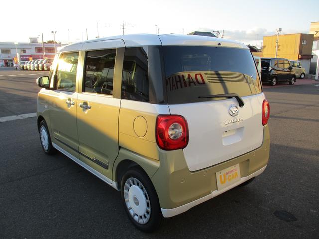 ムーヴキャンバスストライプスＧＲ７年式　届出済み未使用車　キーフリー　６ｋｍ（福岡県）の中古車