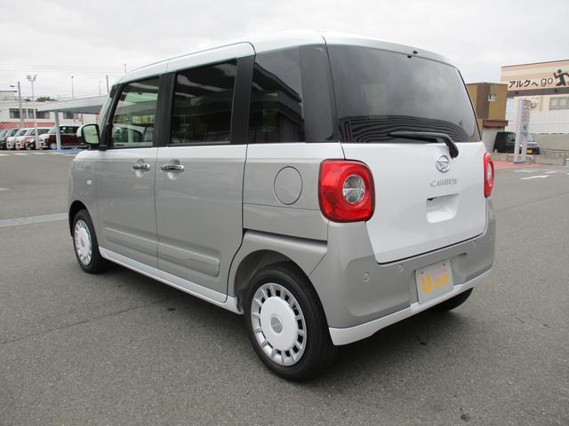 ムーヴキャンバスストライプスＧＲ７年式　届出済み未使用車　両側パワースライドドア　２ｋｍ（福岡県）の中古車