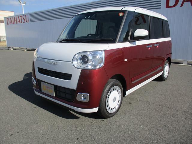 ムーヴキャンバスストライプスGR7年式 届出済み未使用車 両側パワースライドドア 2km(福岡県)の中古車