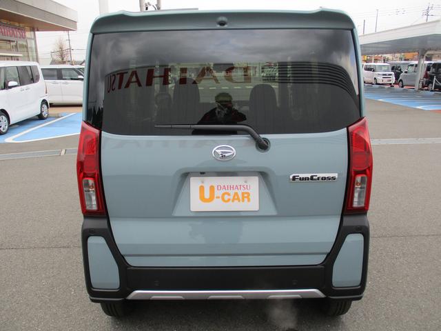 タントファンクロスＲ７年式　届出済み未使用車　左右パワースライドドア　４ｋｍ（福岡県）の中古車