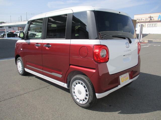 ムーヴキャンバスストライプスGR7年式 届出済み未使用車 キーフリー 両側パワースライドドア 3km(福岡県)の中古車